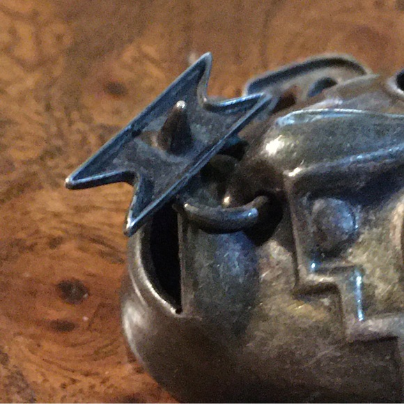 Los Castillo Articulated Sterling Silver Aztec Mask Brooch Mid Century Taxco - Picture 6 of 12